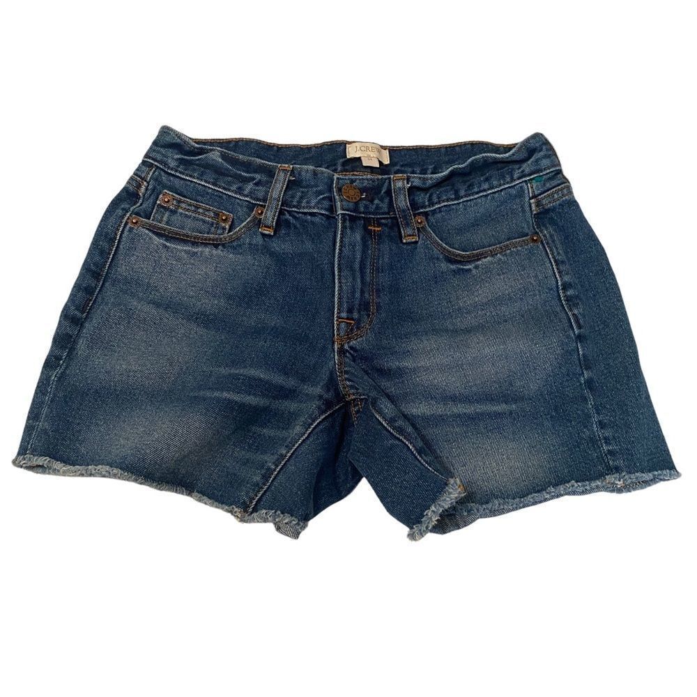 J.Crew Denim Raw Hem Jean Shorts Sz 24